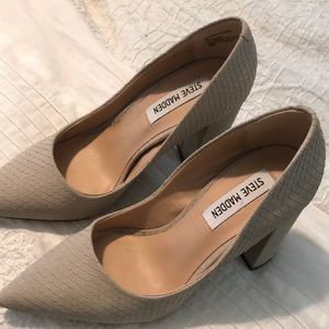Steve Madden, Nude heels.  Size 5
